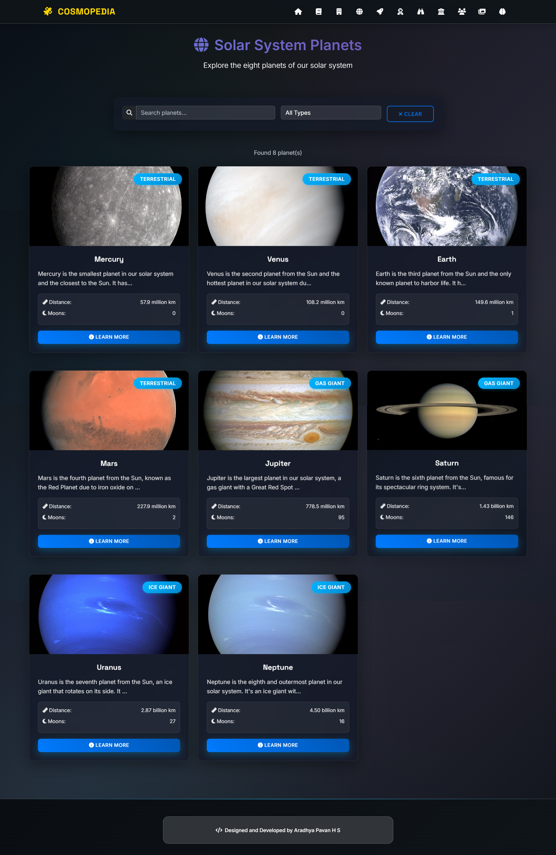 CosmoPedia - Planets